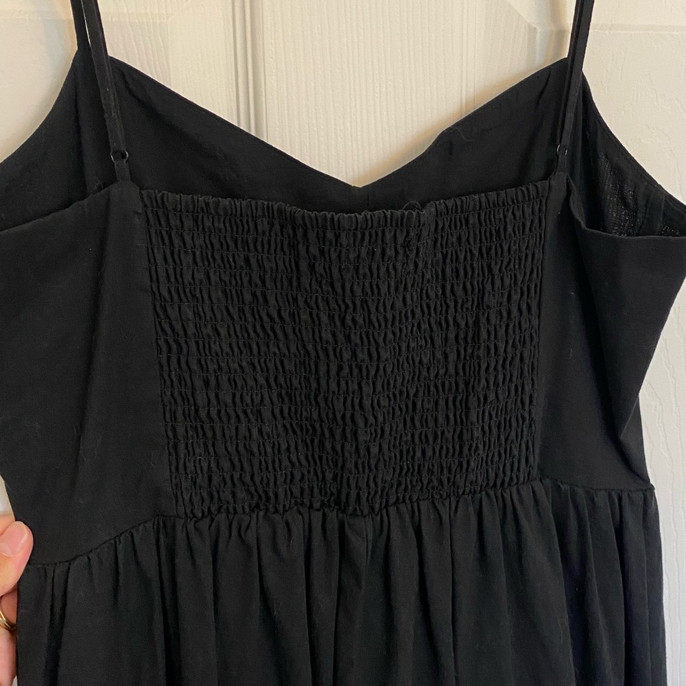 H&M black linen dress, size M - Picture 6 of 8